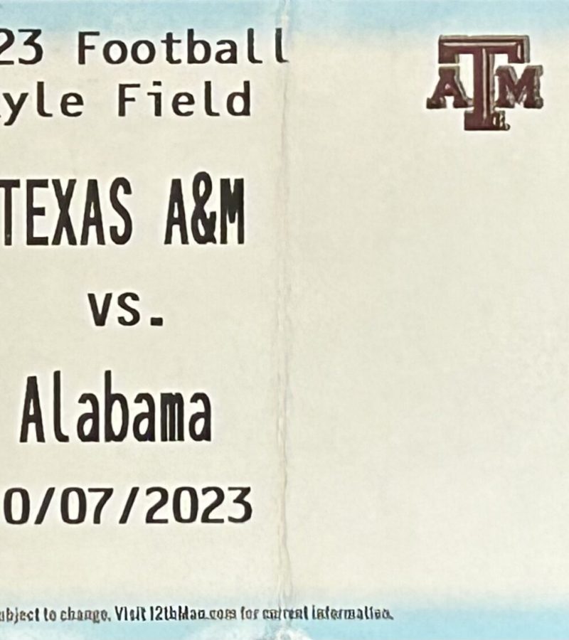 Alabama Football Ticket